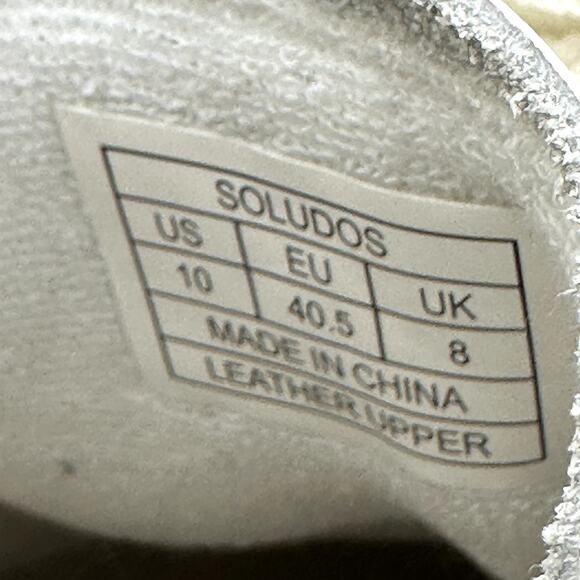 Soludos The Roma Retro Sneakers Leather Tennis Lace Up Colorblock Kelly Green 10 - Picture 3 of 7